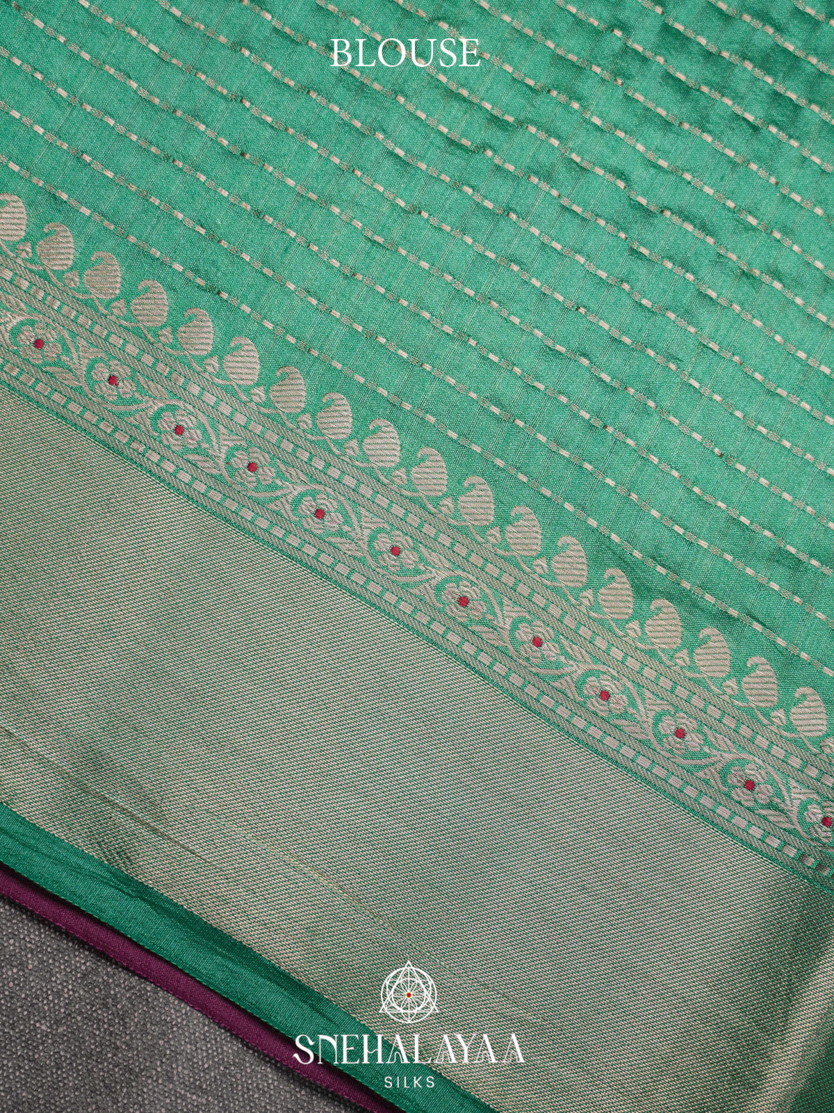 Magenta Chiniya Silk Saree