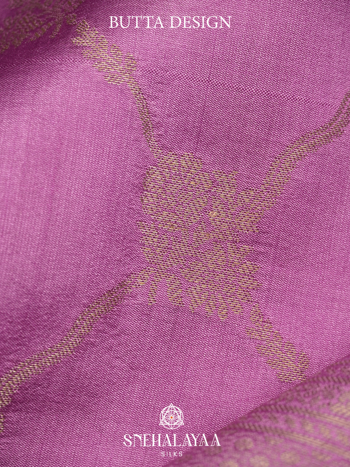 Lilac Chiniya Silk Saree