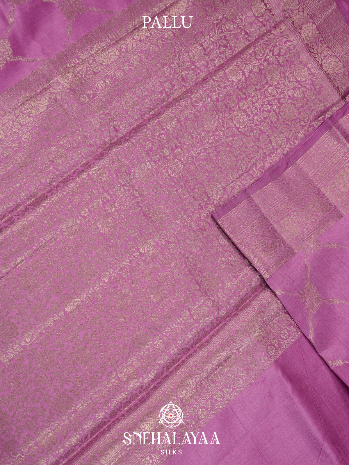 Lilac Chiniya Silk Saree