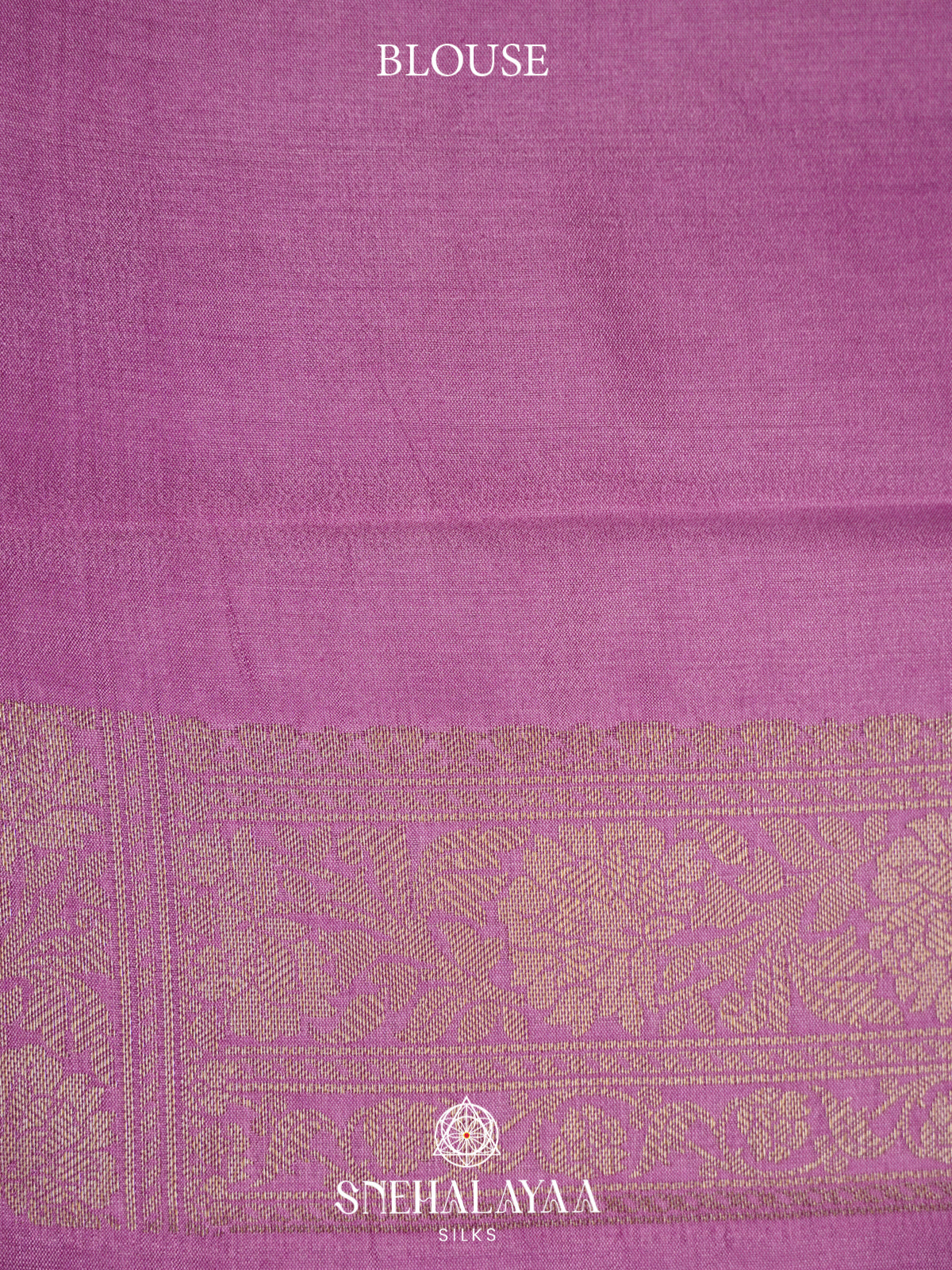 Lilac Chiniya Silk Saree