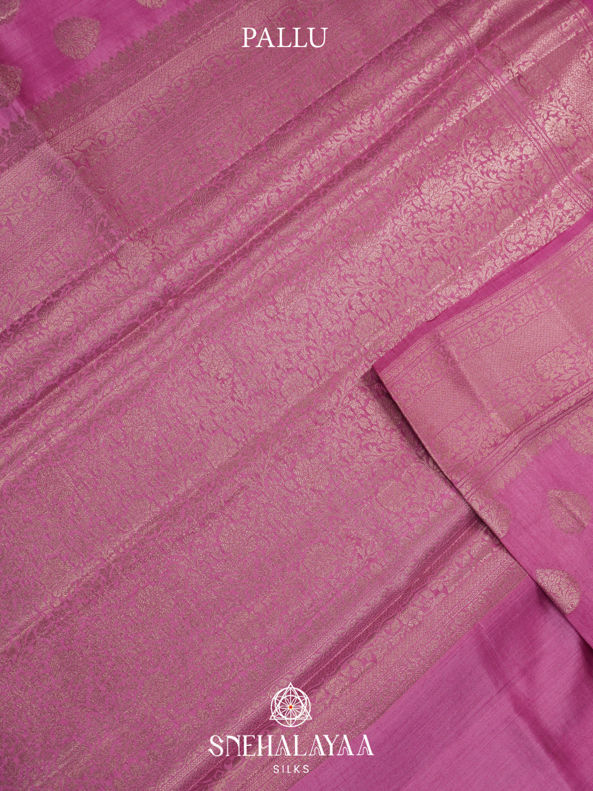 Pink Chiniya Silk Saree