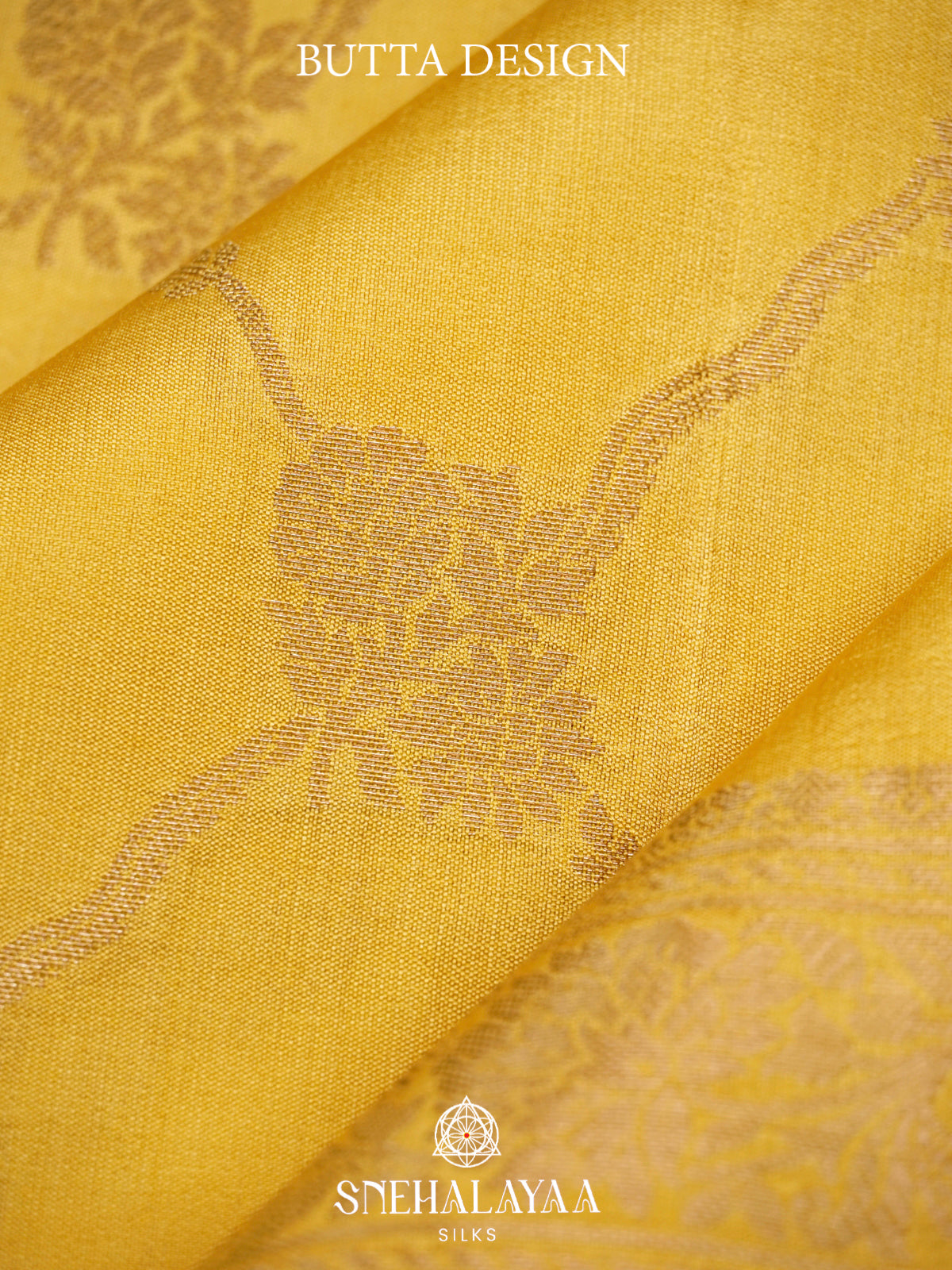 Yellow Chiniya Silk Saree