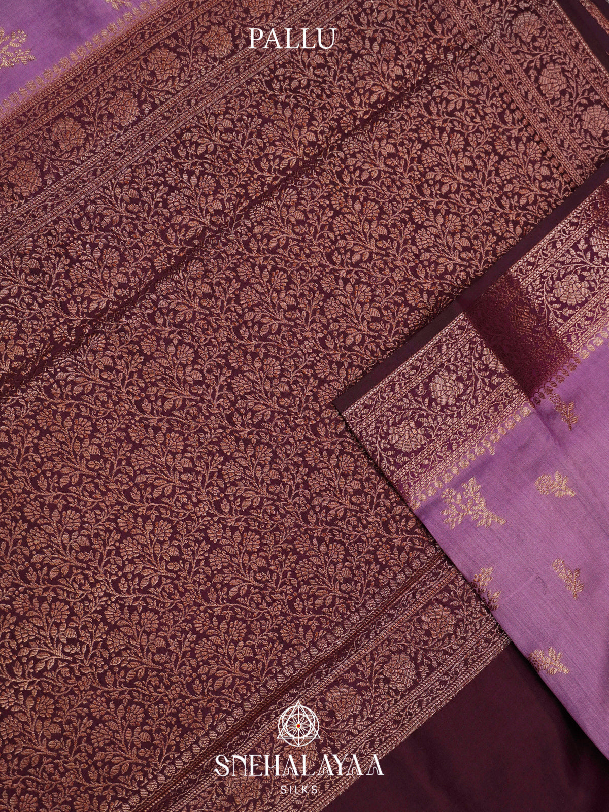 Purple Chiniya Silk Saree