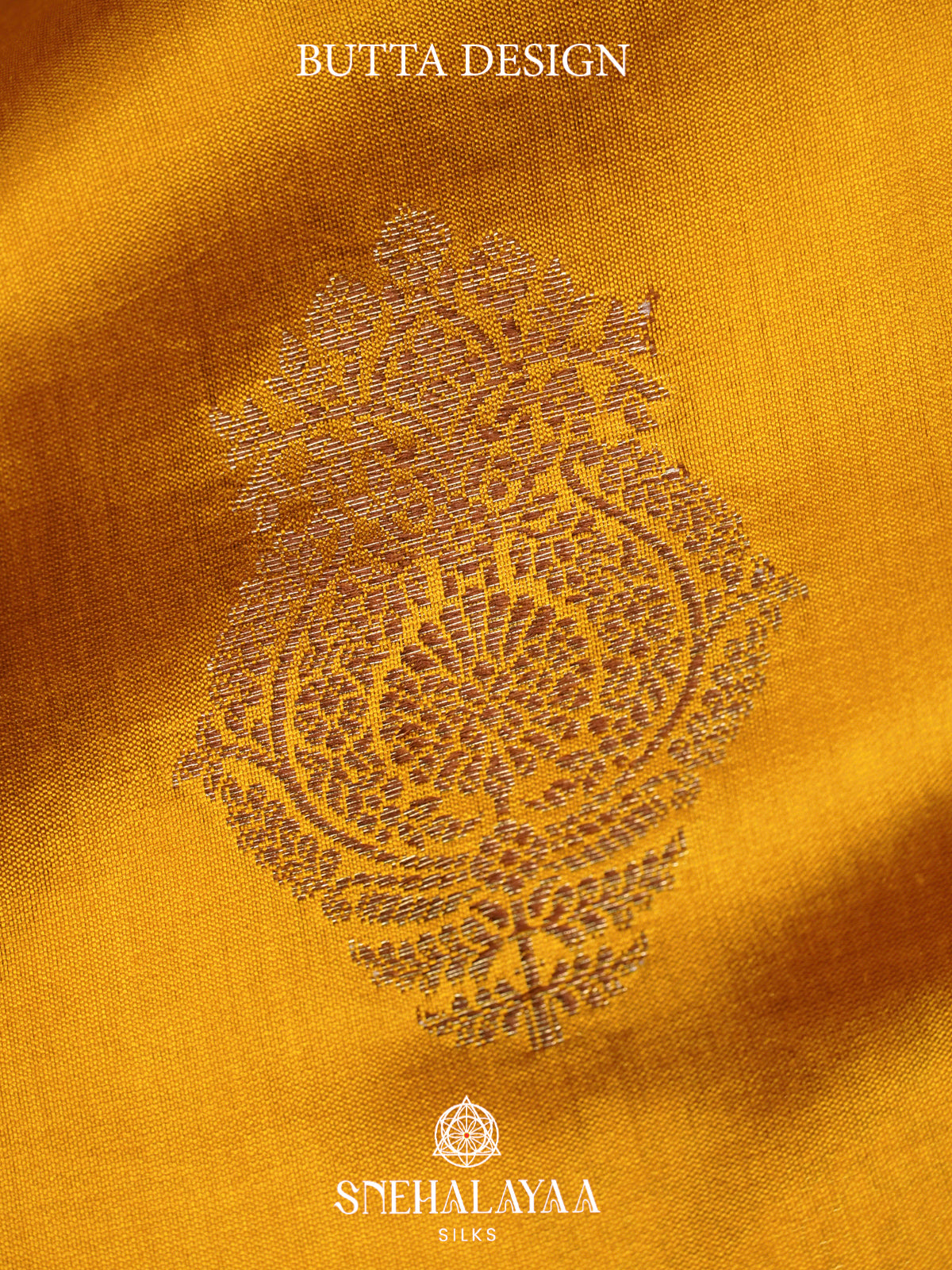 Mango Yellow Chiniya Silk Saree