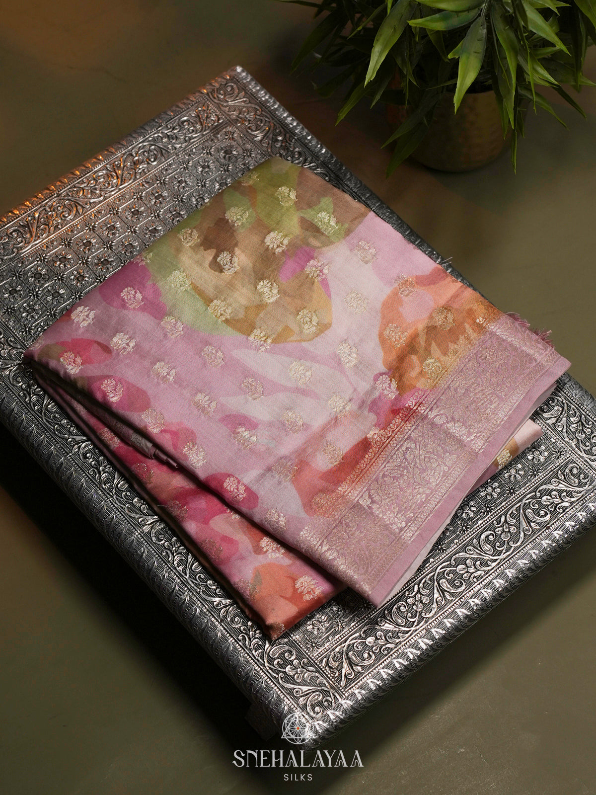 Pink Banaras Saree