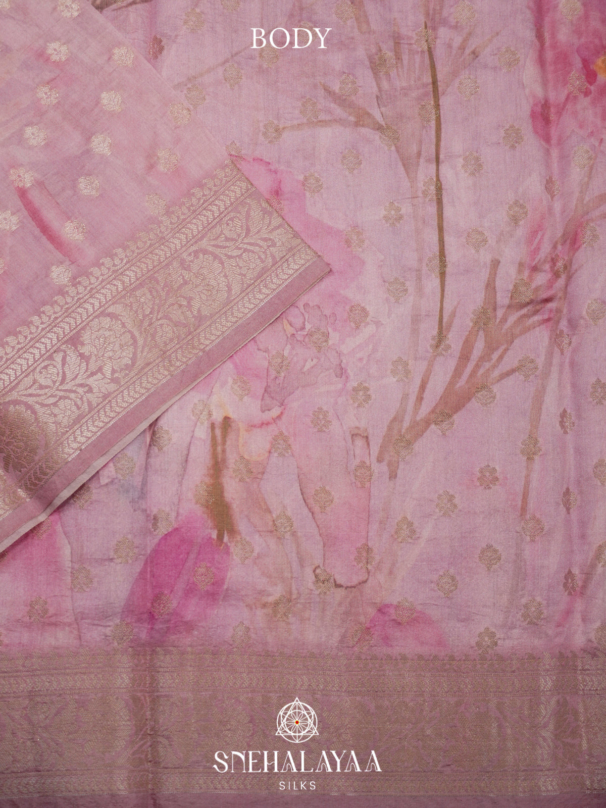 Pale Pink Banaras Saree