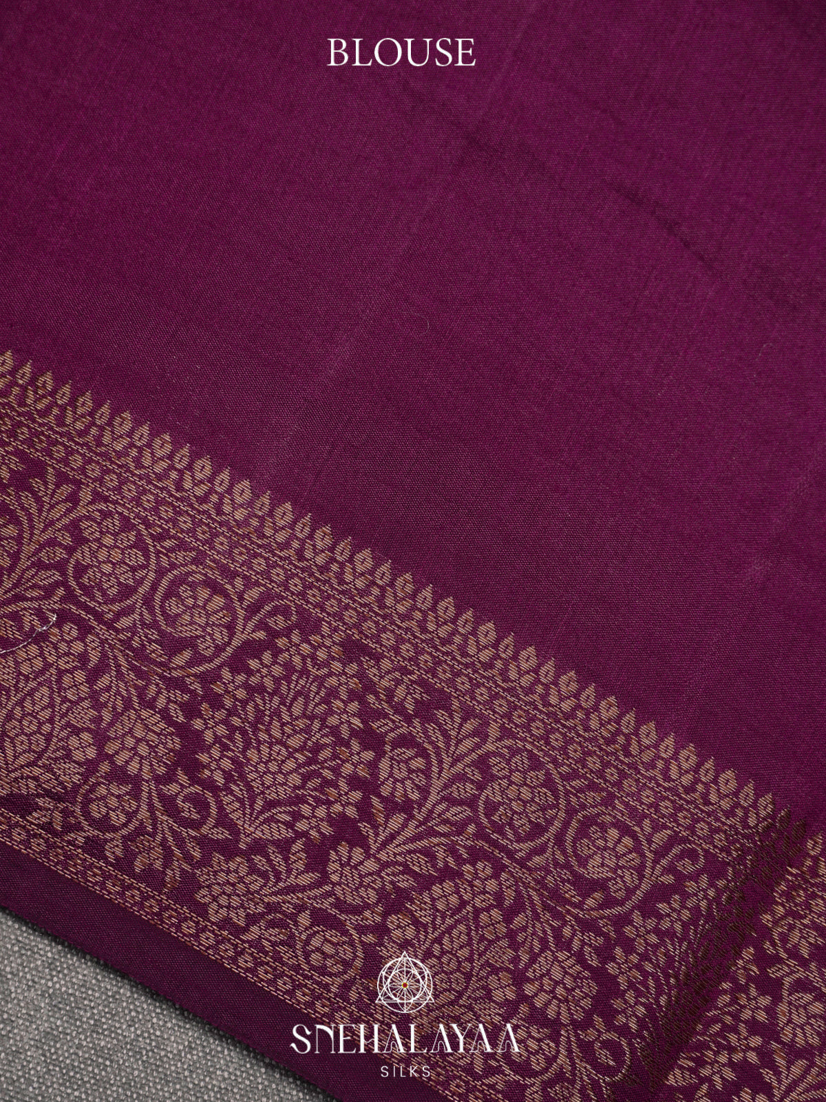 Magenta Chiniya Silk Saree