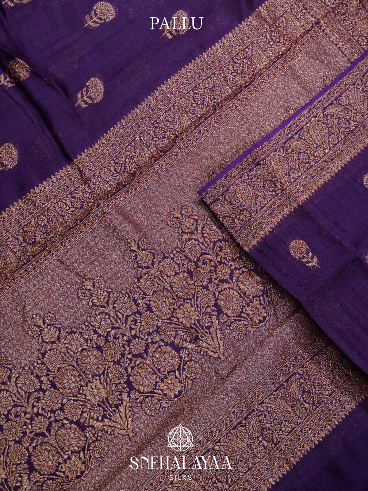 Purple Banaras Raw Silk Saree