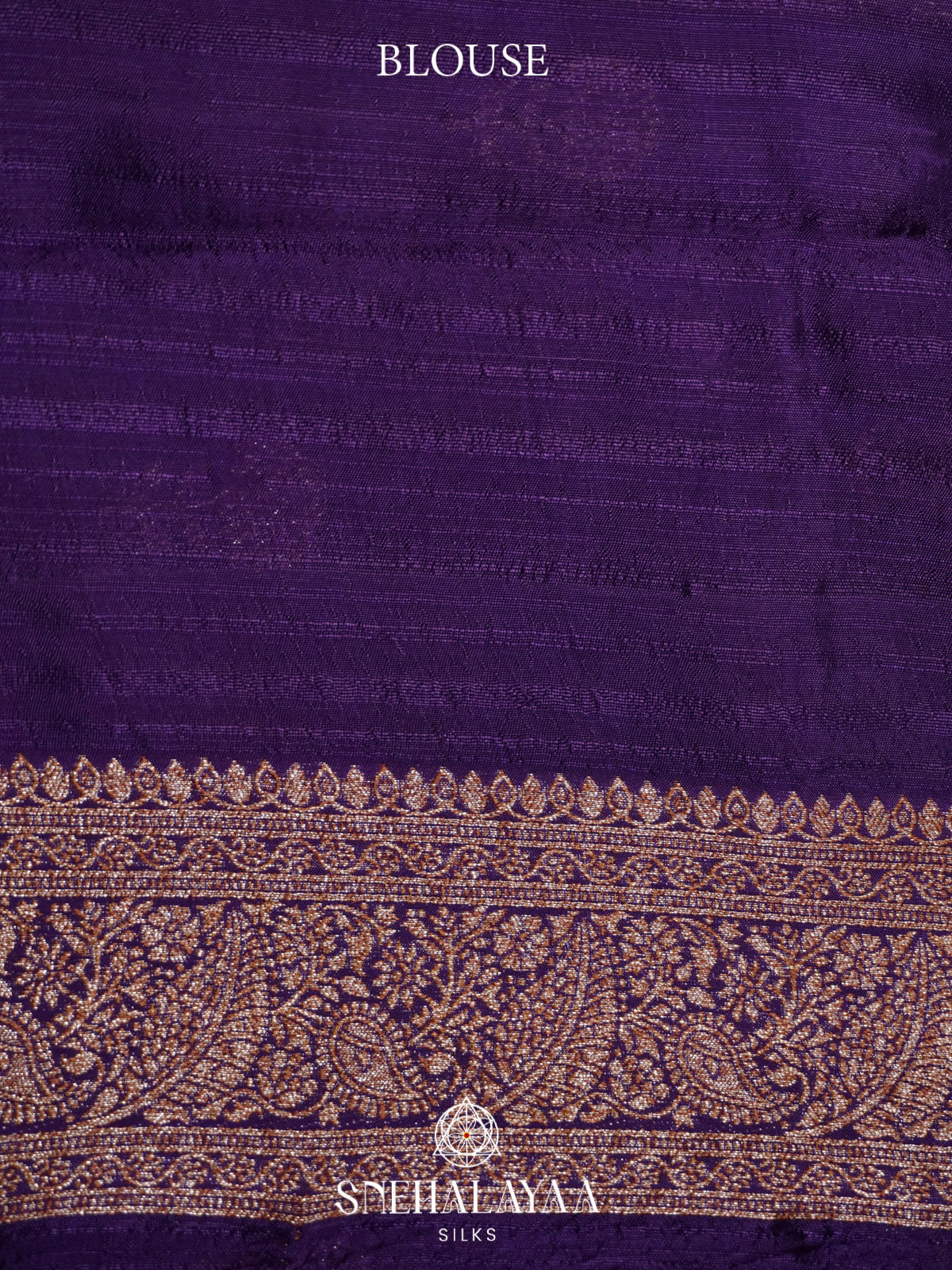 Purple Banaras Raw Silk Saree