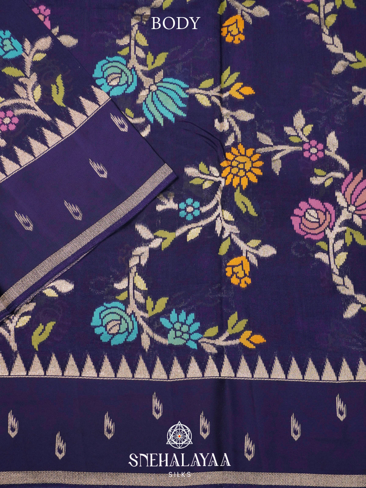 Purple Banaras Raw Silk Saree