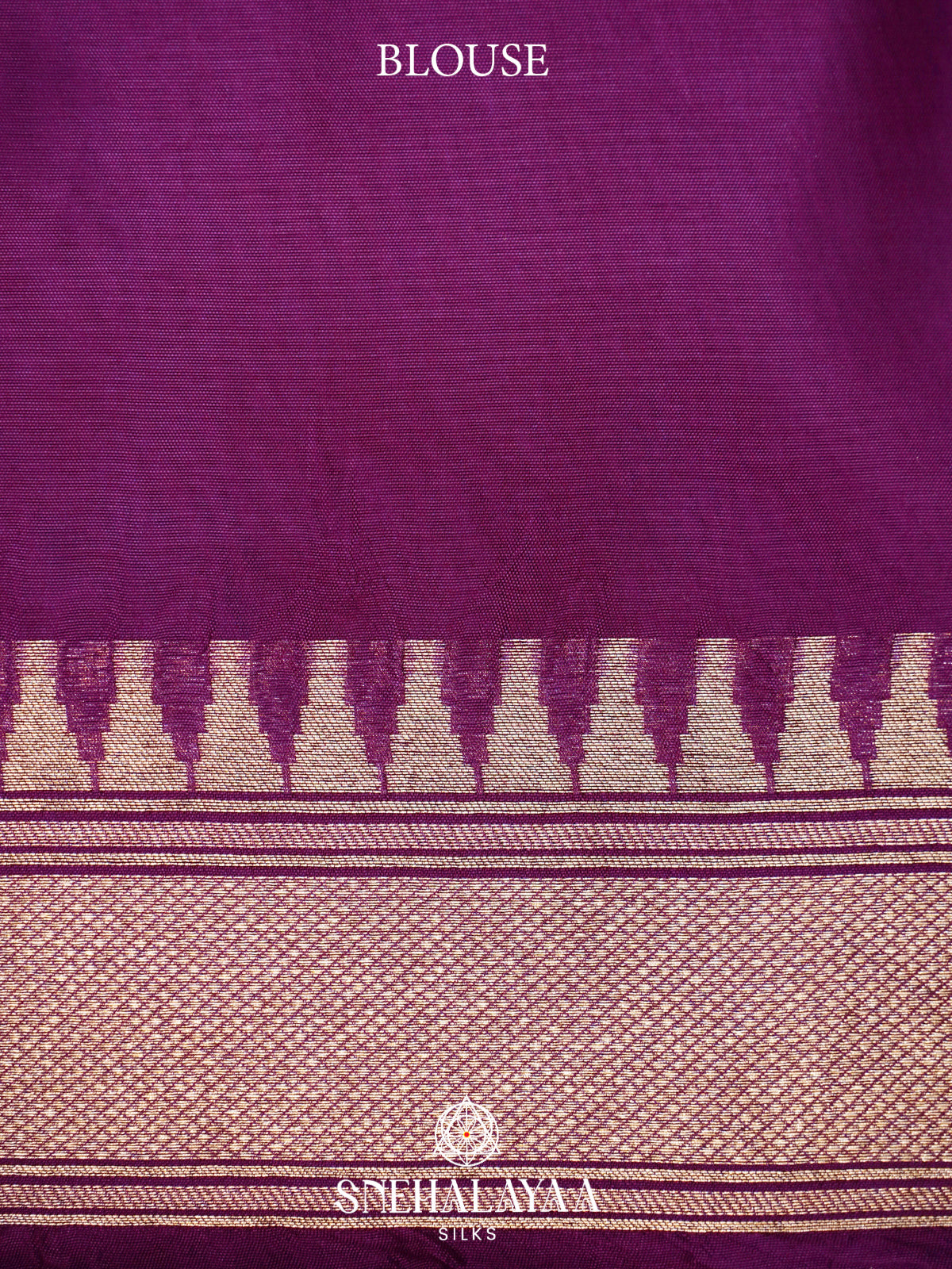 Magenta Banaras Raw Silk Saree