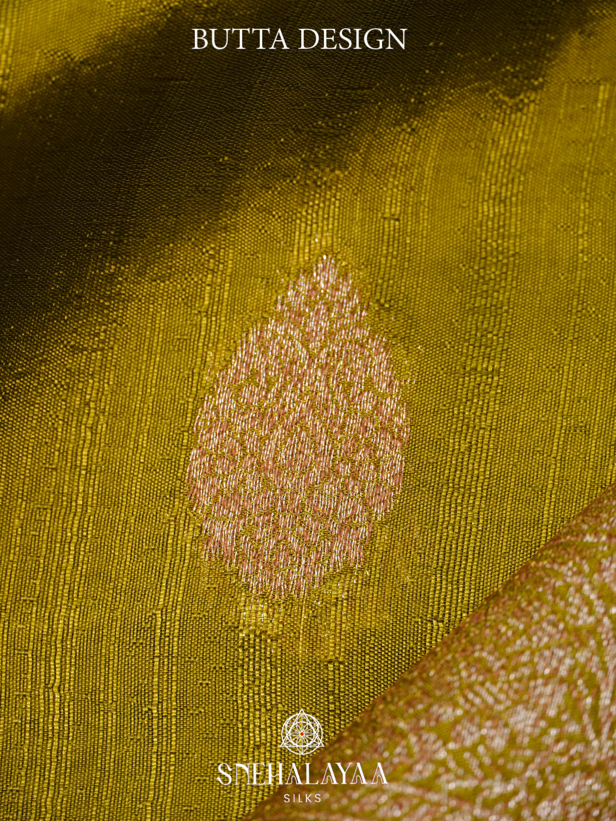 Mahendi Green Banaras Raw Silk Saree