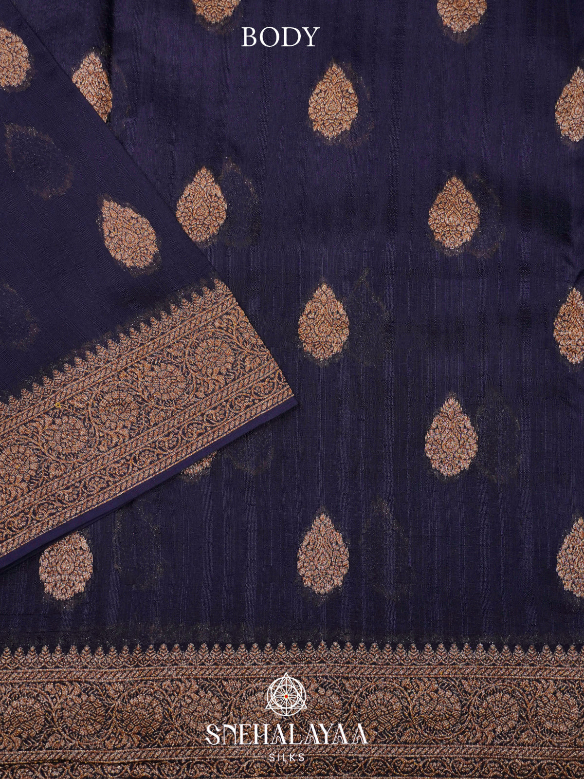 Purple Banaras Raw Silk Saree