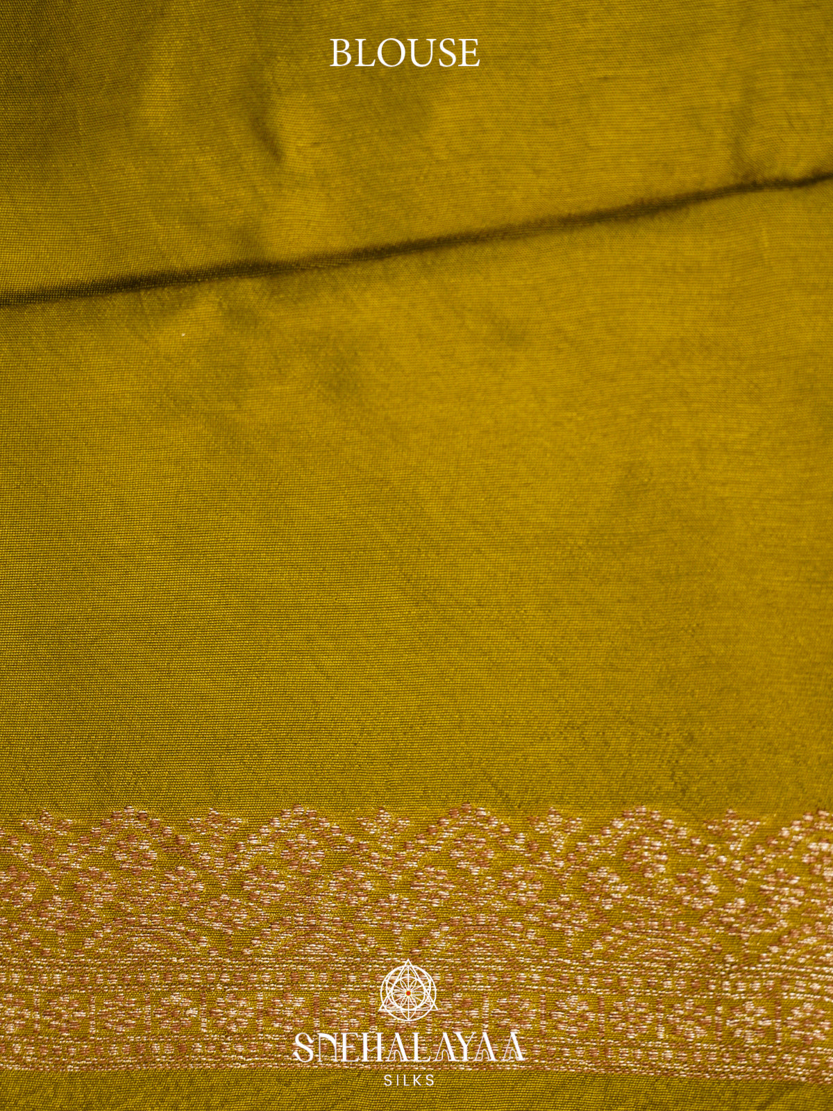 Mahendi Green Banaras Raw Silk Saree