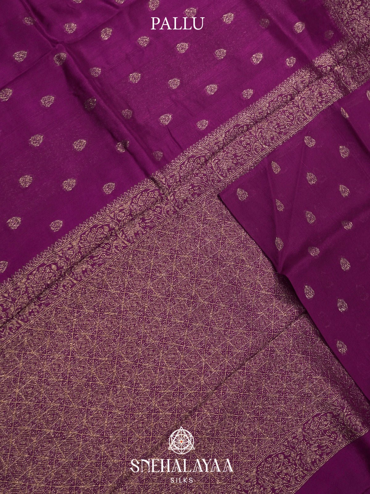 Magenta Banaras Raw Silk Saree
