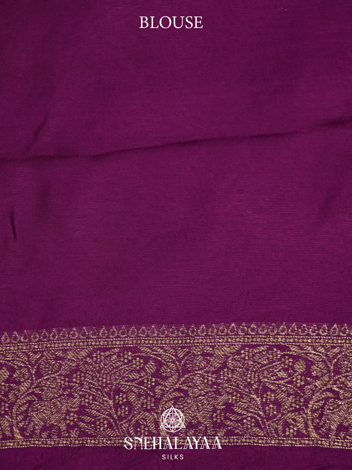 Magenta Banaras Raw Silk Saree