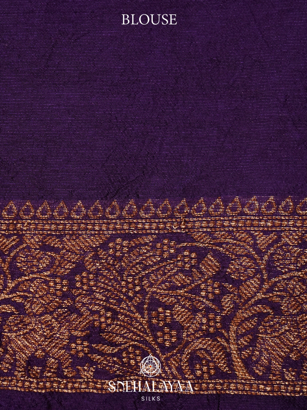 Purple Banaras Raw Silk Saree