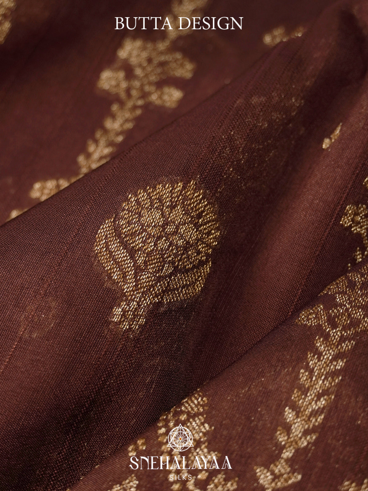 Brown Banaras Raw Silk Saree