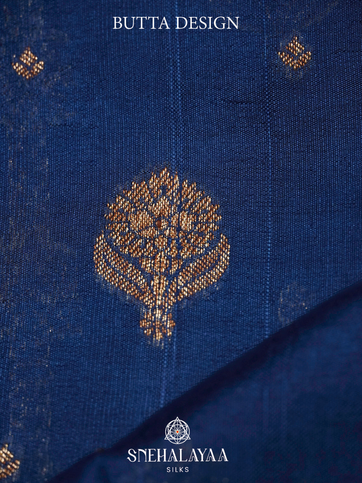 Peacock Blue Banaras Raw Silk Saree