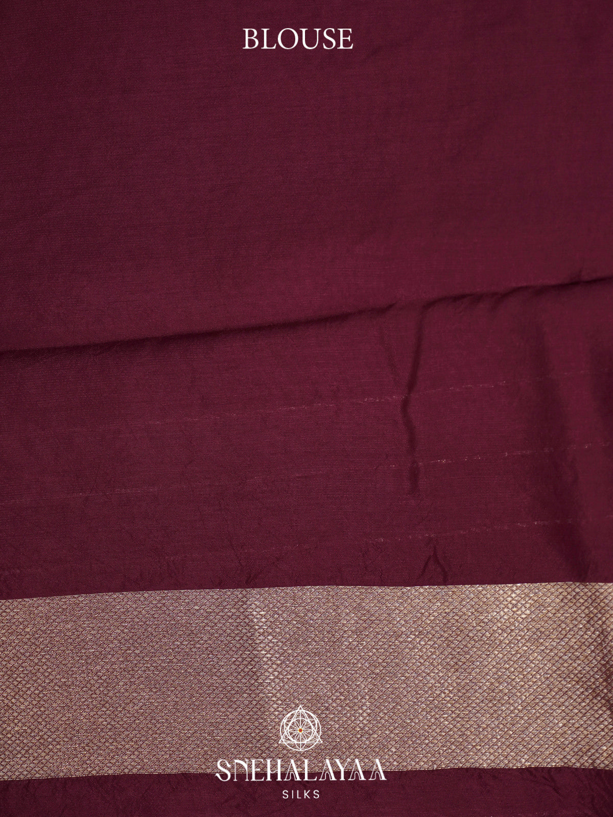 Wine Banaras Raw Silk Saree