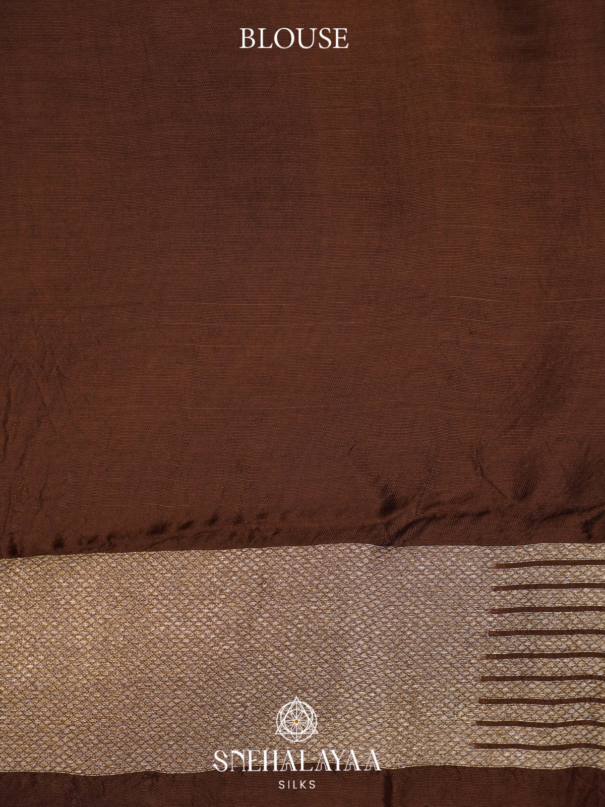 Brown Banaras Raw Silk Saree