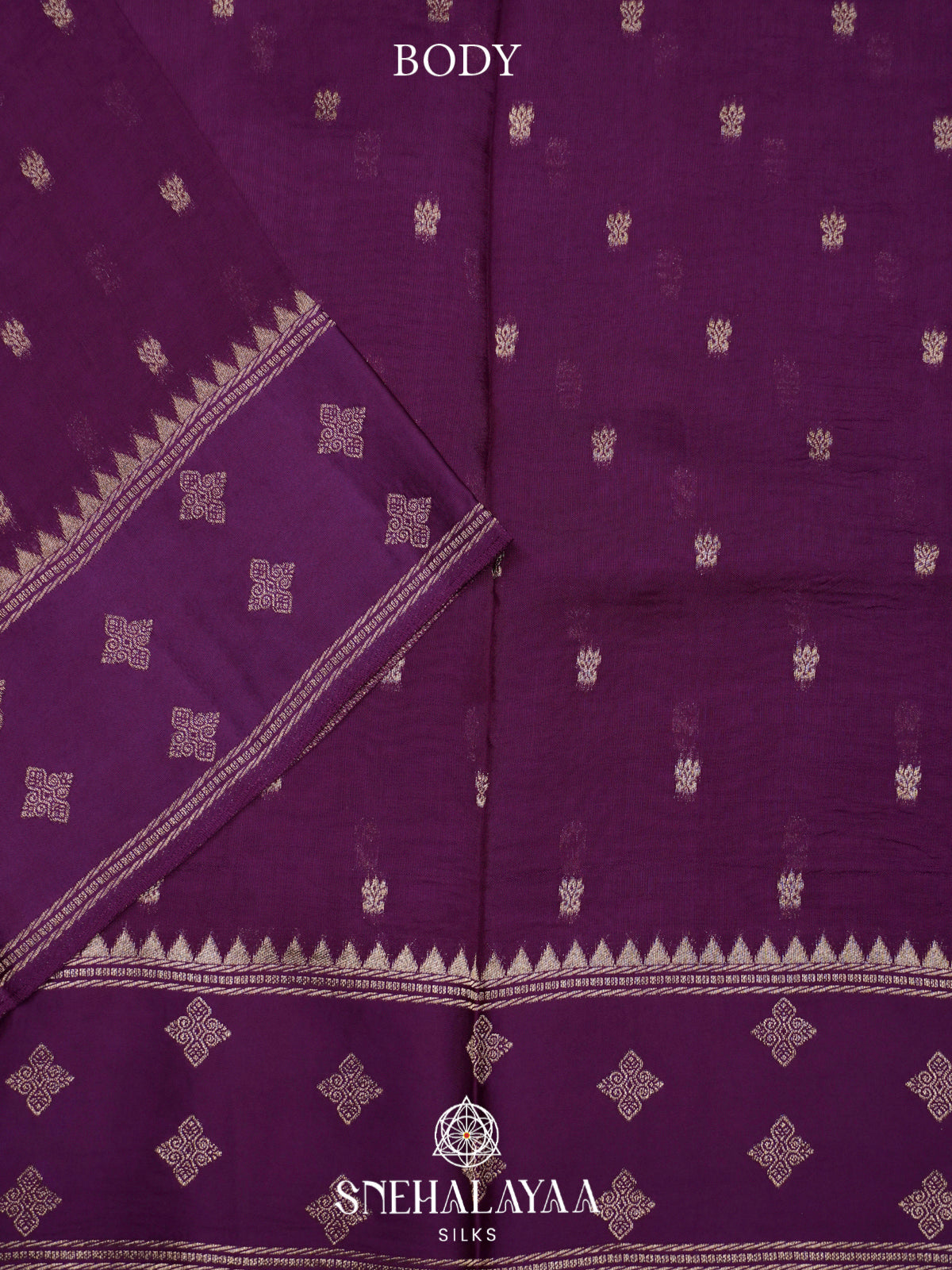 Magenta Banaras Raw Silk Saree