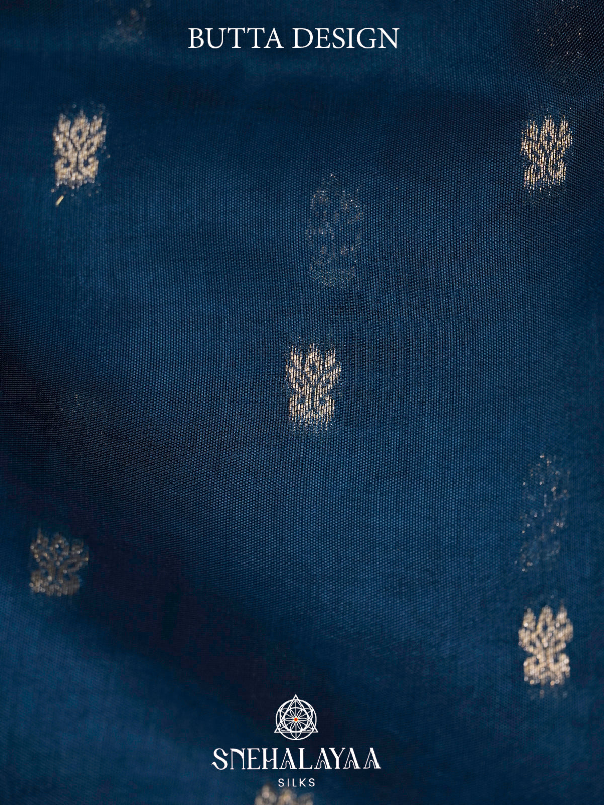 Peacock Blue Banaras Raw Silk Saree