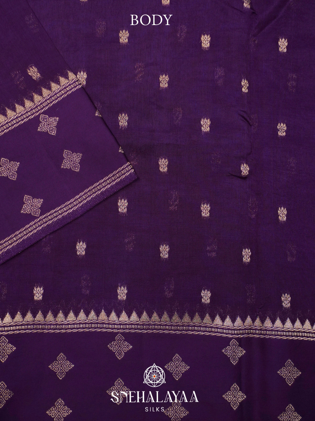 Purple Banaras Raw Silk Saree