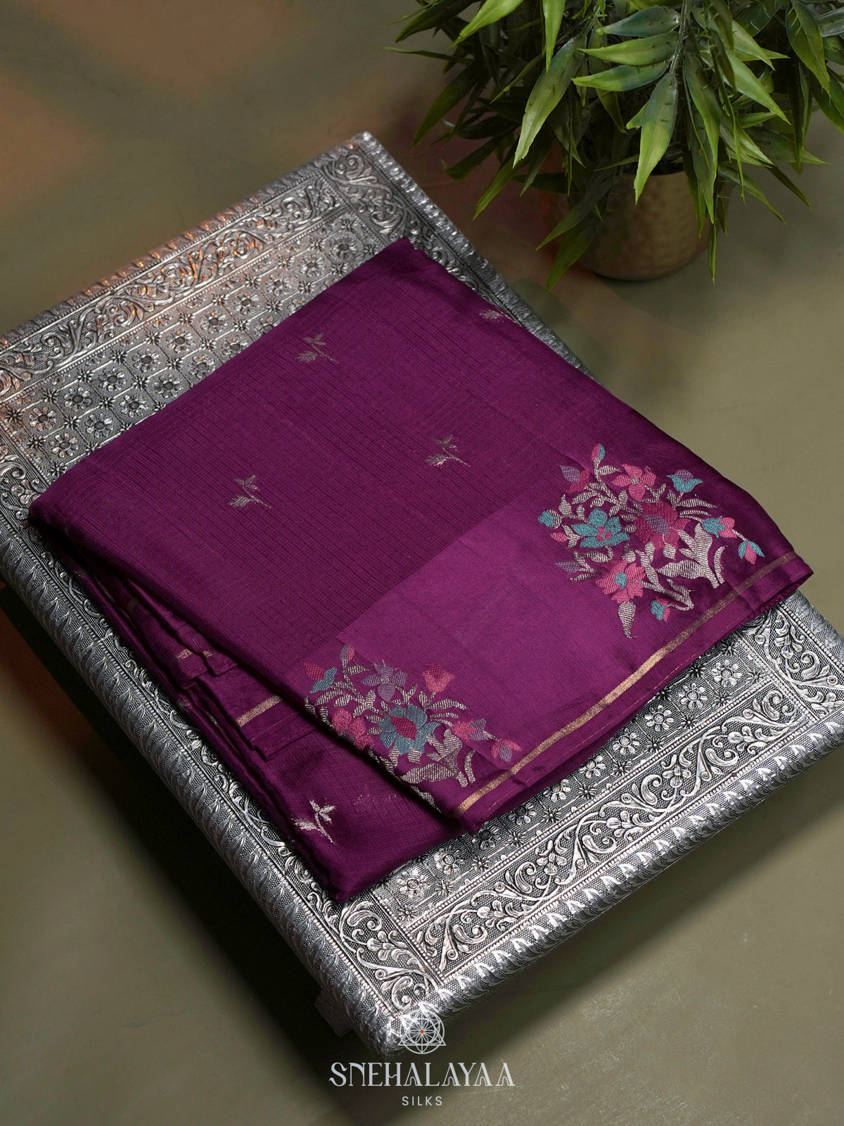 Magenta Kota Saree