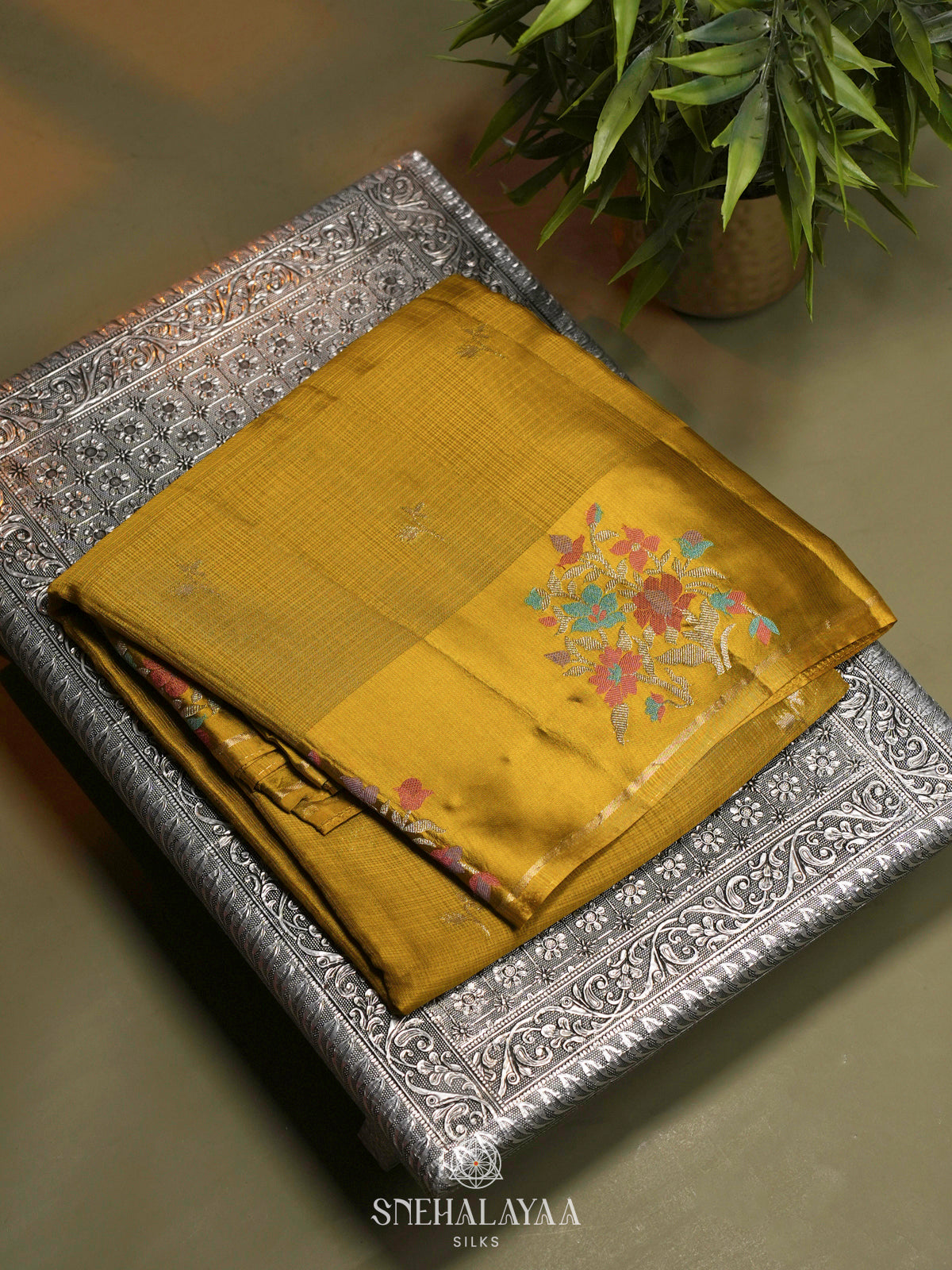 Yellow Kota Saree