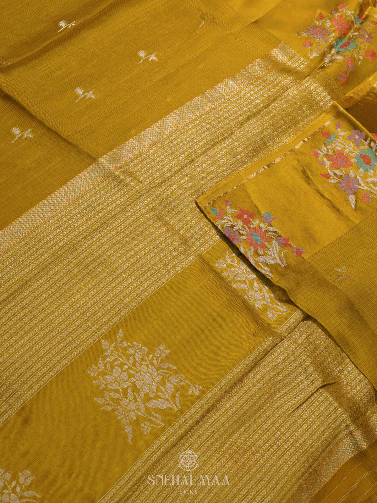 Yellow Kota Saree