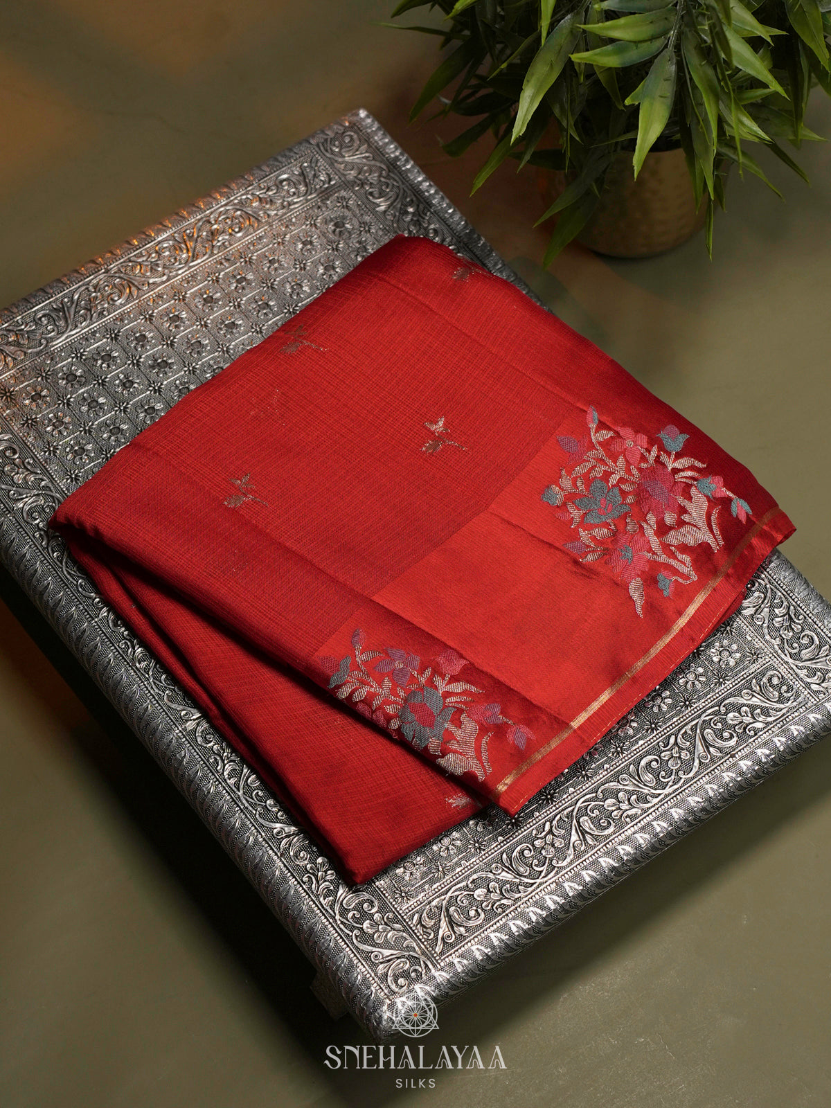 Red Kota Saree