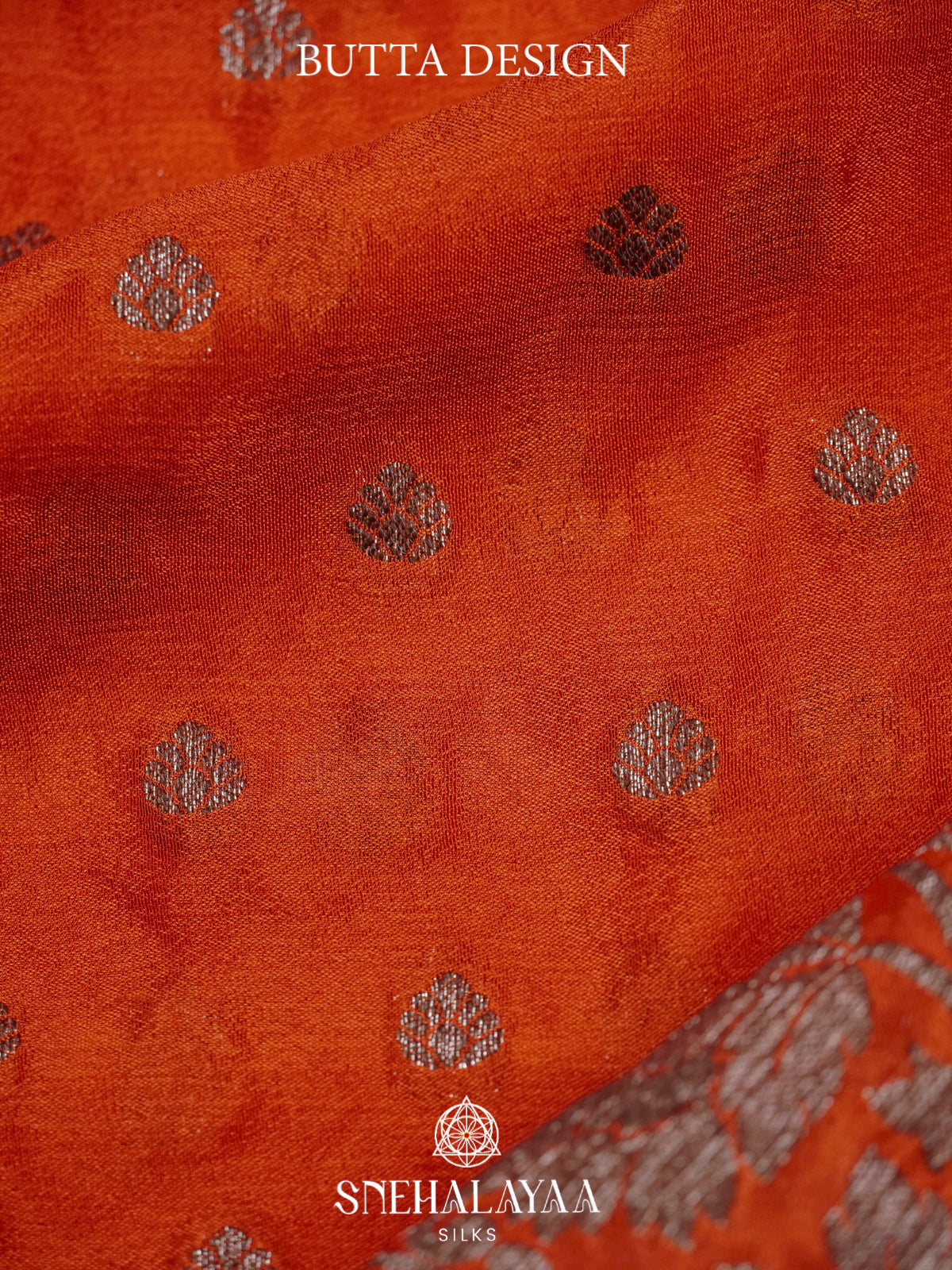 Rust Orange Banaras Saree