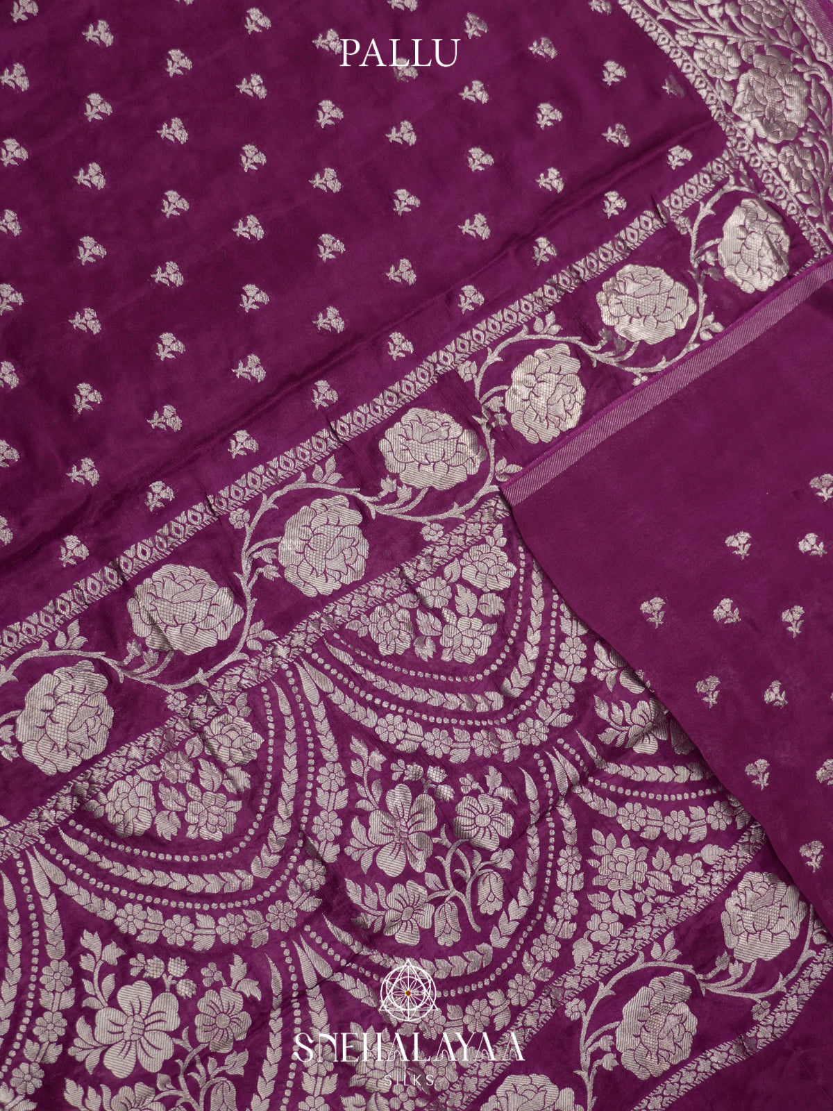 Magenta Banaras Saree