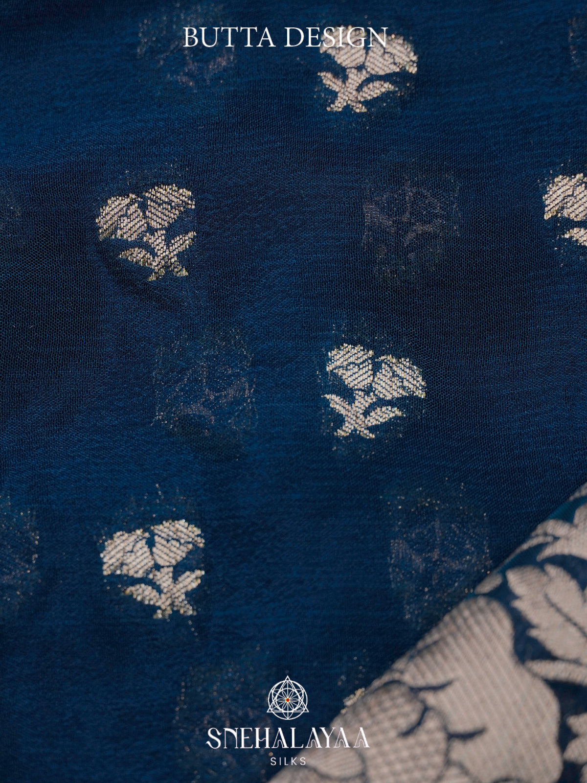 Navy Blue Banaras Saree