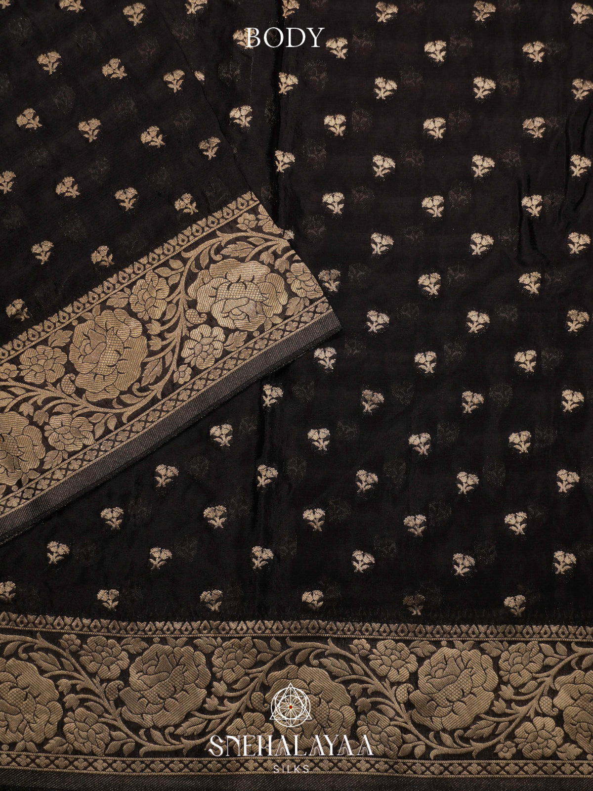 Black Banaras Saree