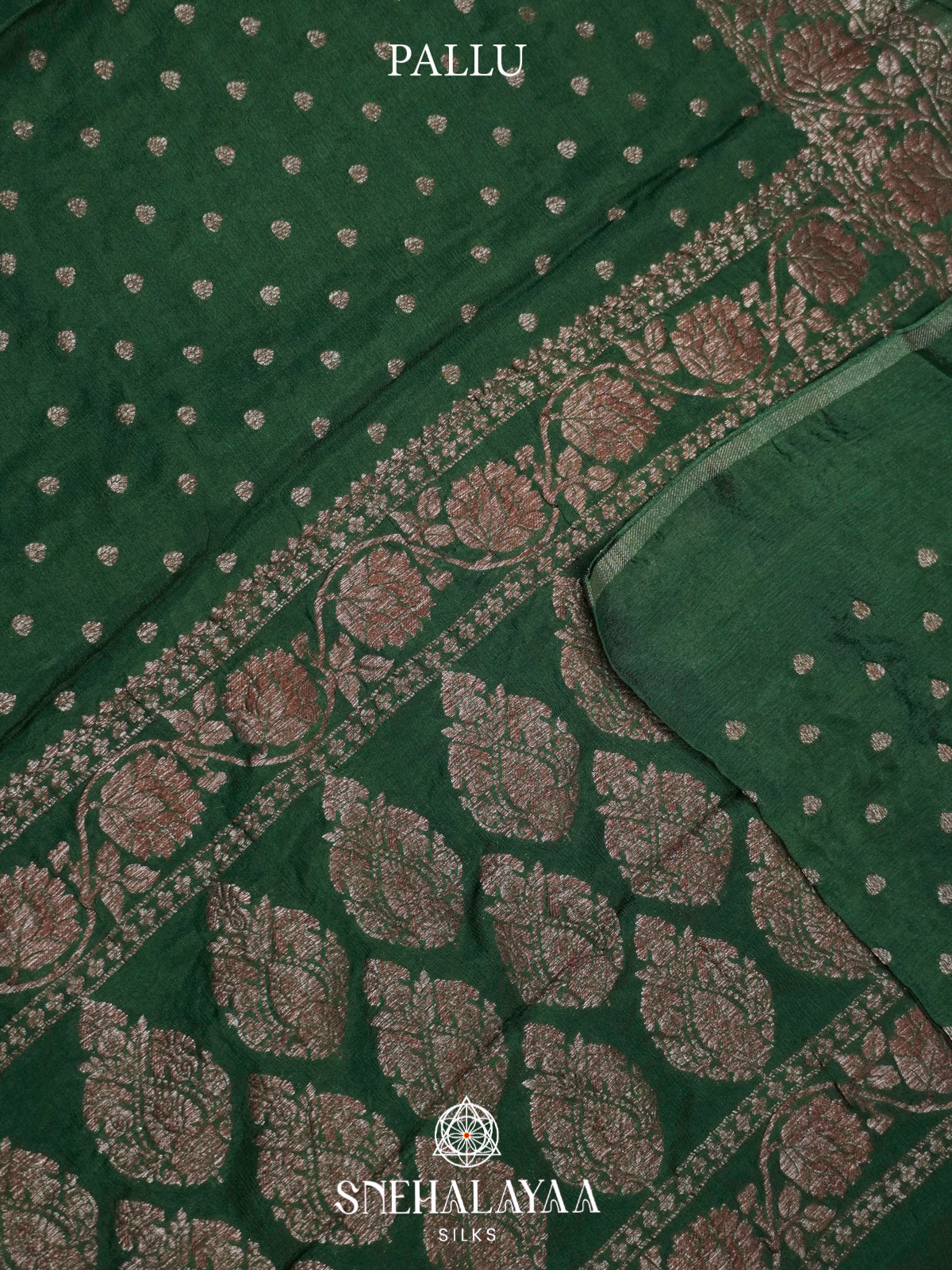 Emerald Green Banaras Saree