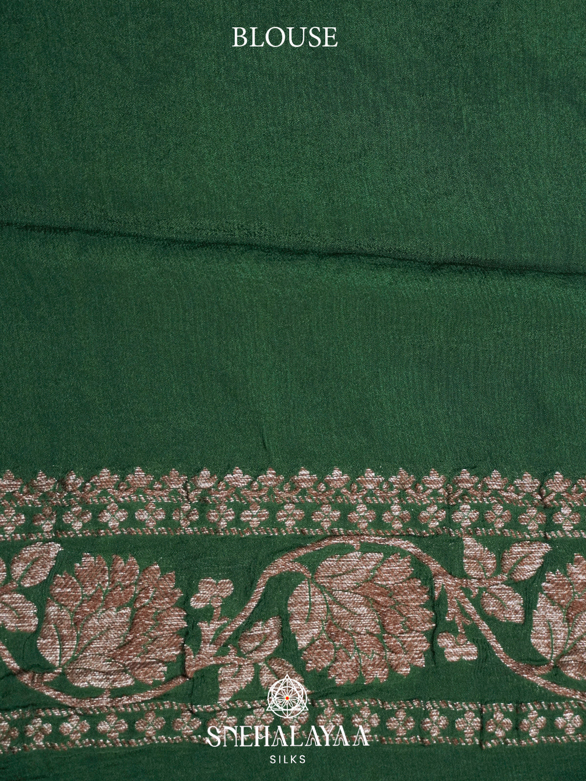 Emerald Green Banaras Saree