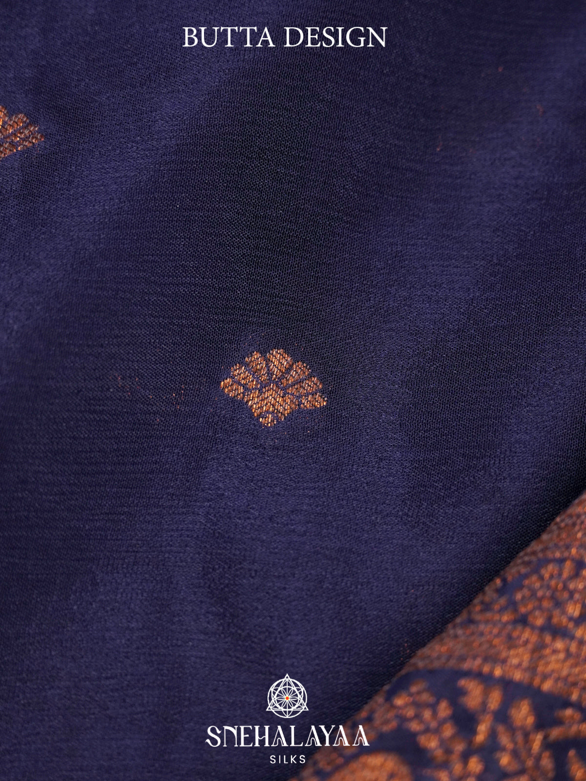 Navy Blue Banaras Saree