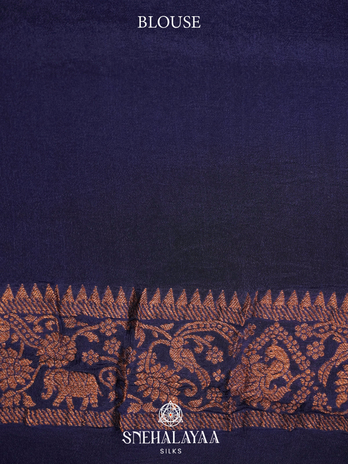 Navy Blue Banaras Saree