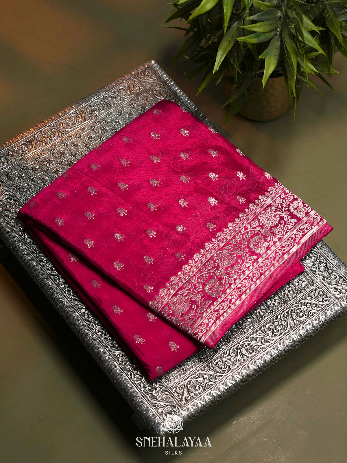 Pink Banaras Saree