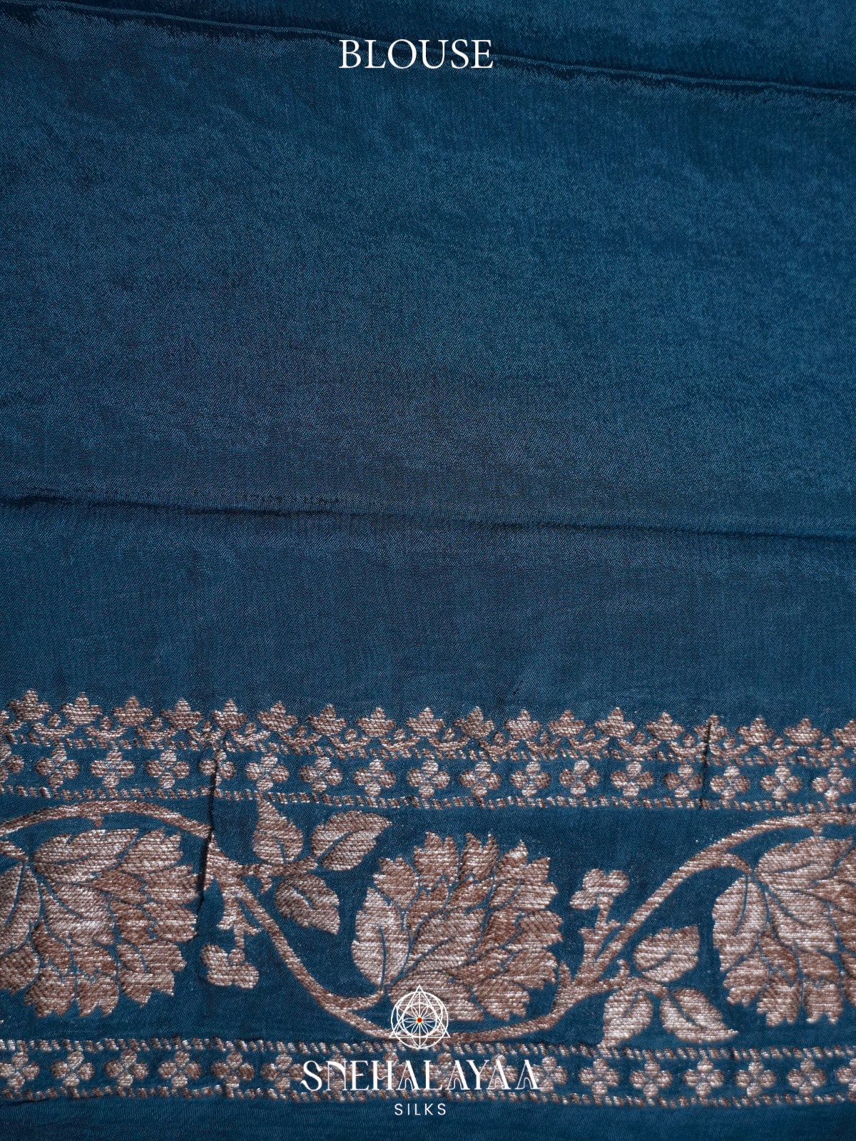 Peacock Blue Banaras Saree