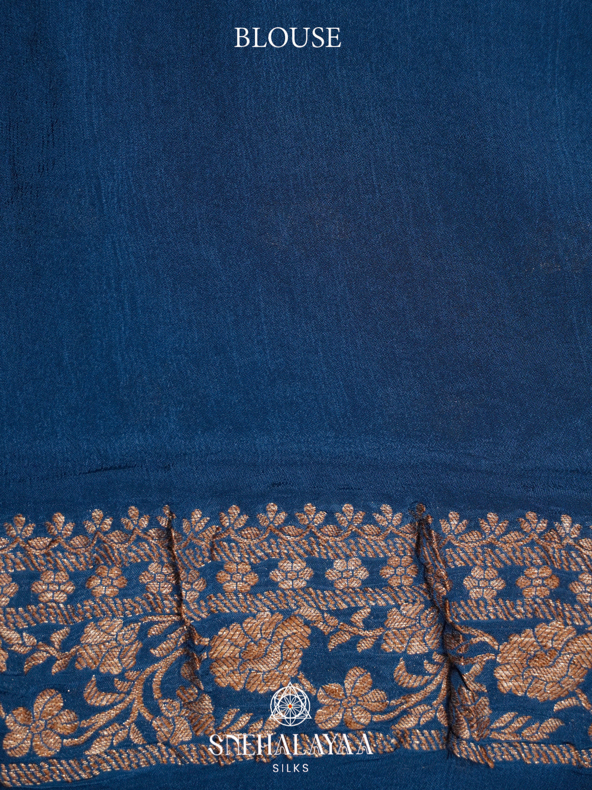 Peacock Blue Banaras Saree