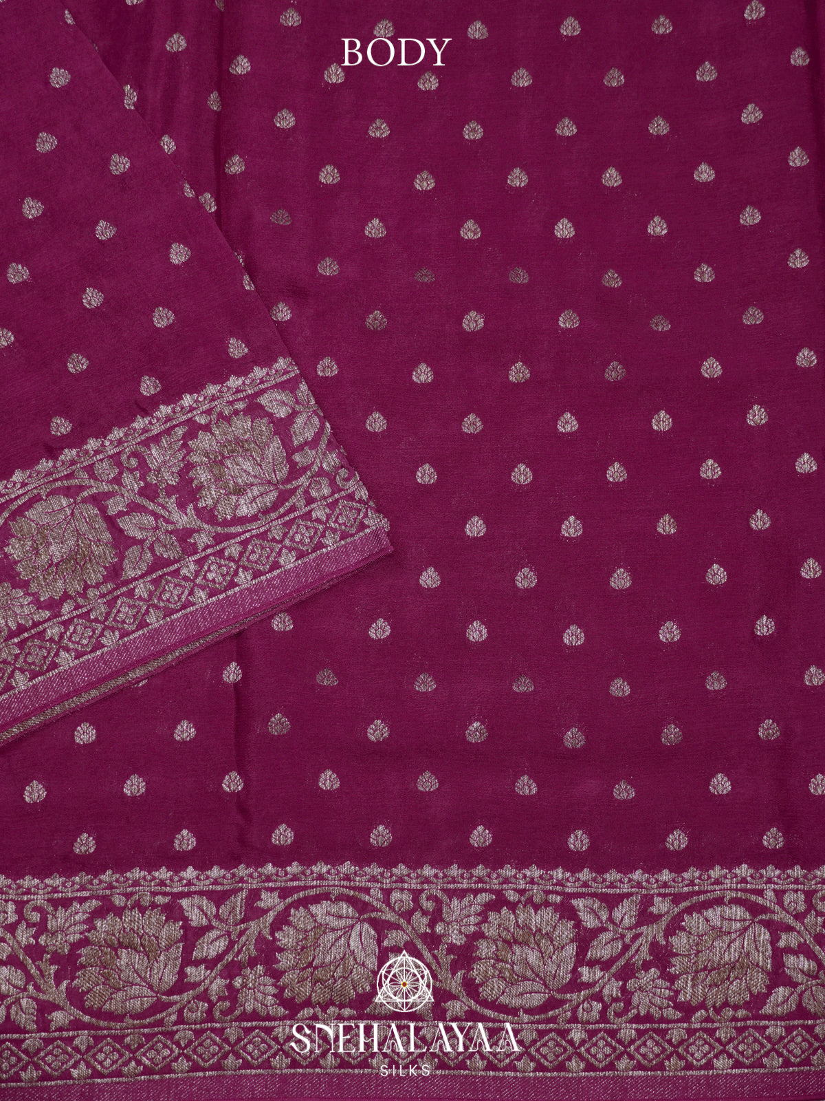 Magenta Pink Banaras Saree