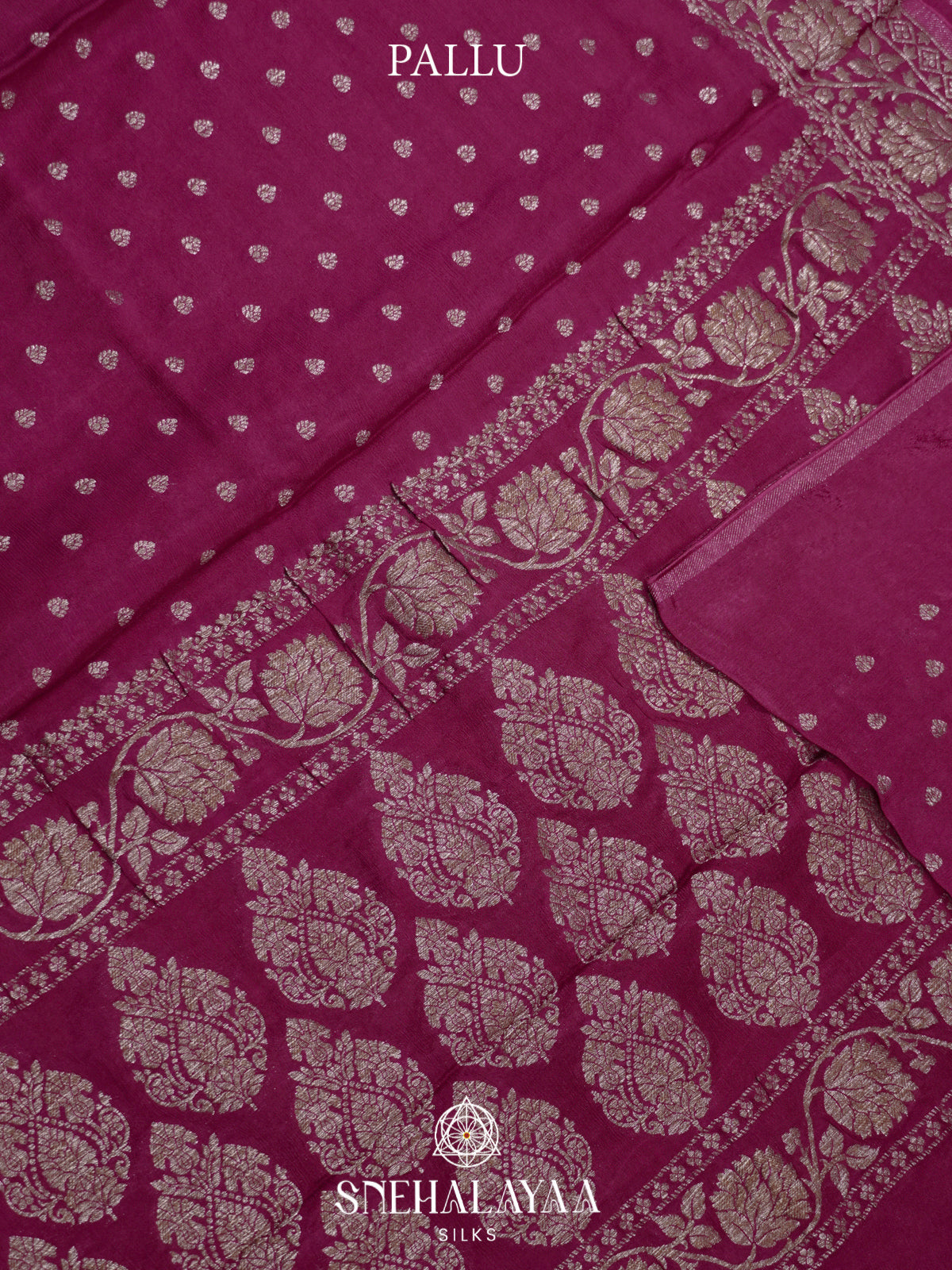Magenta Pink Banaras Saree