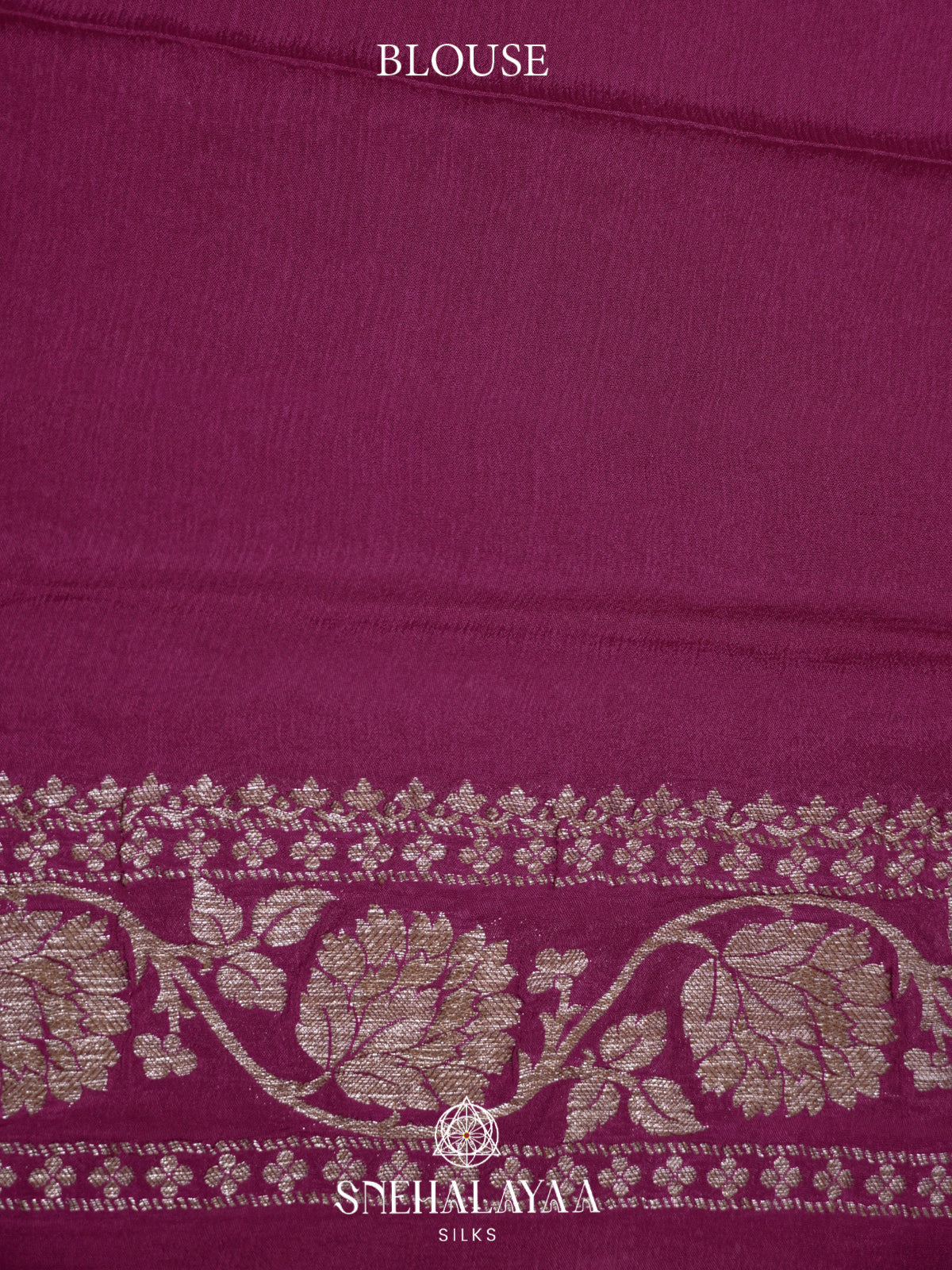 Magenta Pink Banaras Saree
