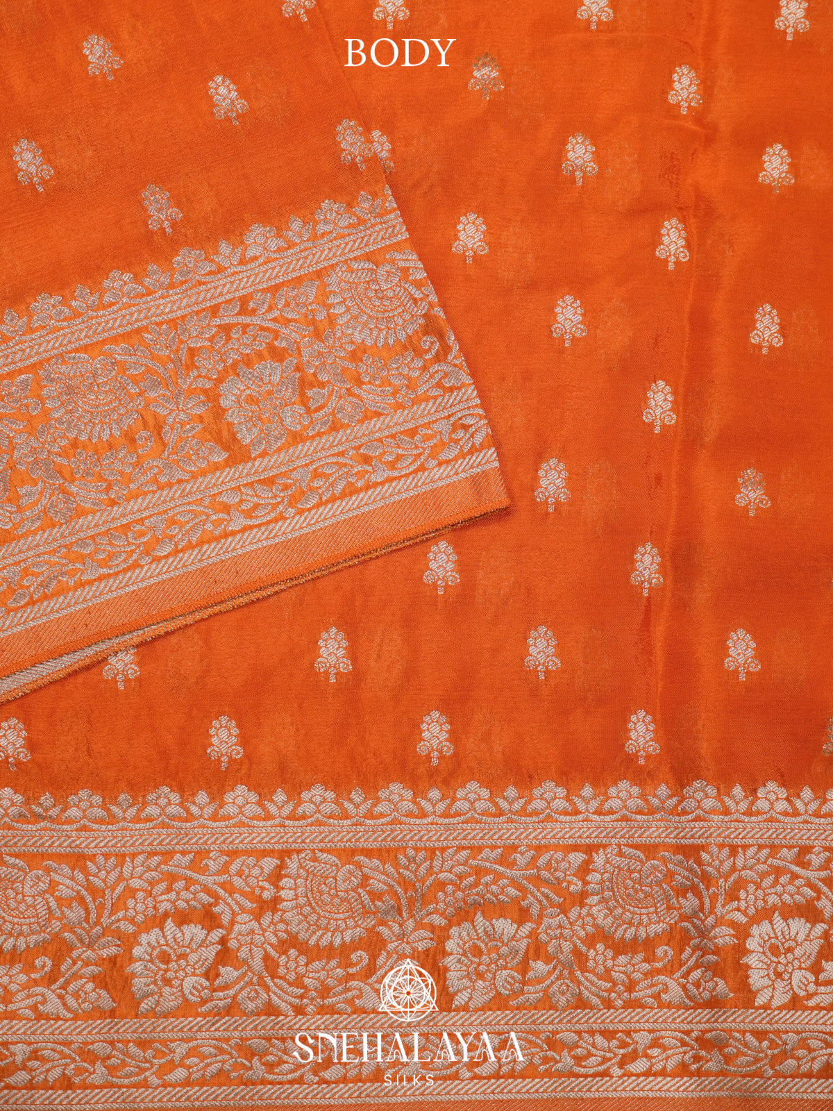 Orange Banaras Saree
