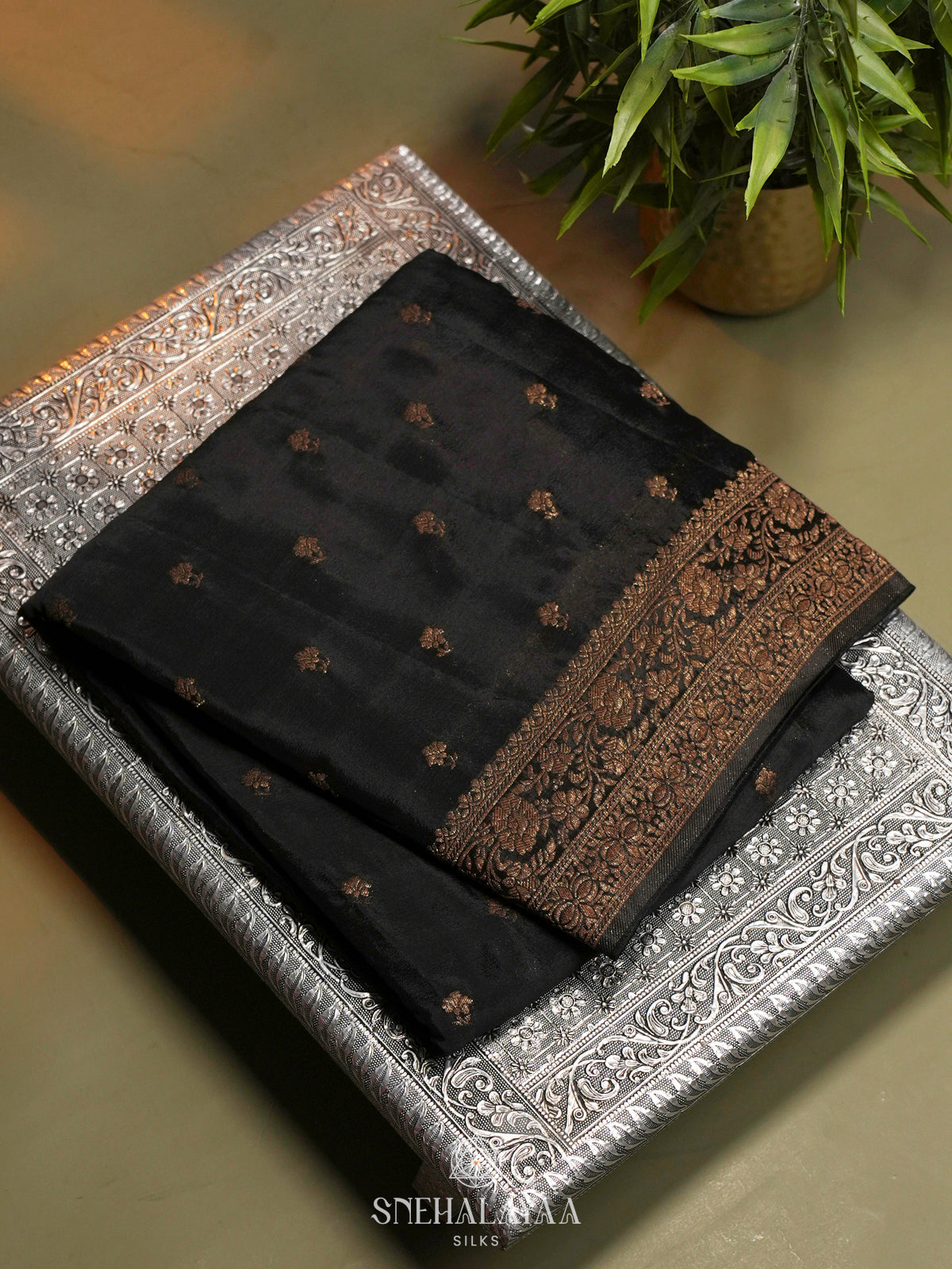 Black Banaras Saree