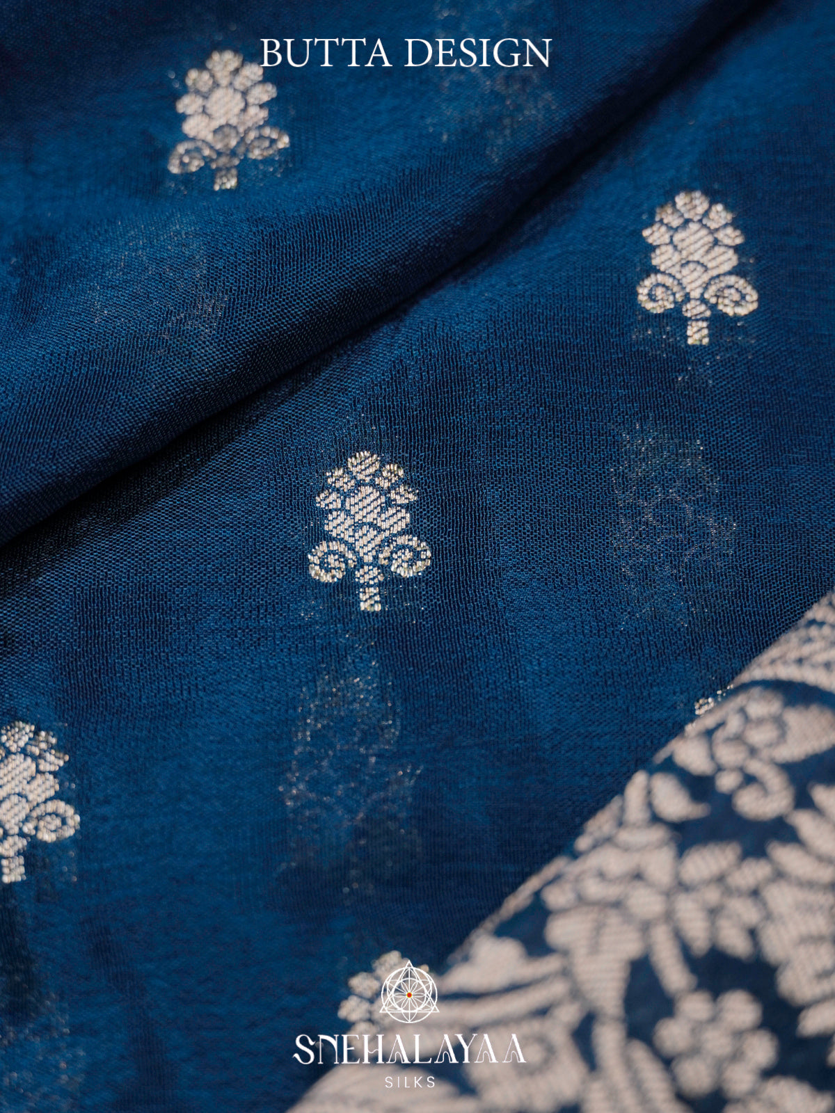 Peacock Blue Banaras Saree