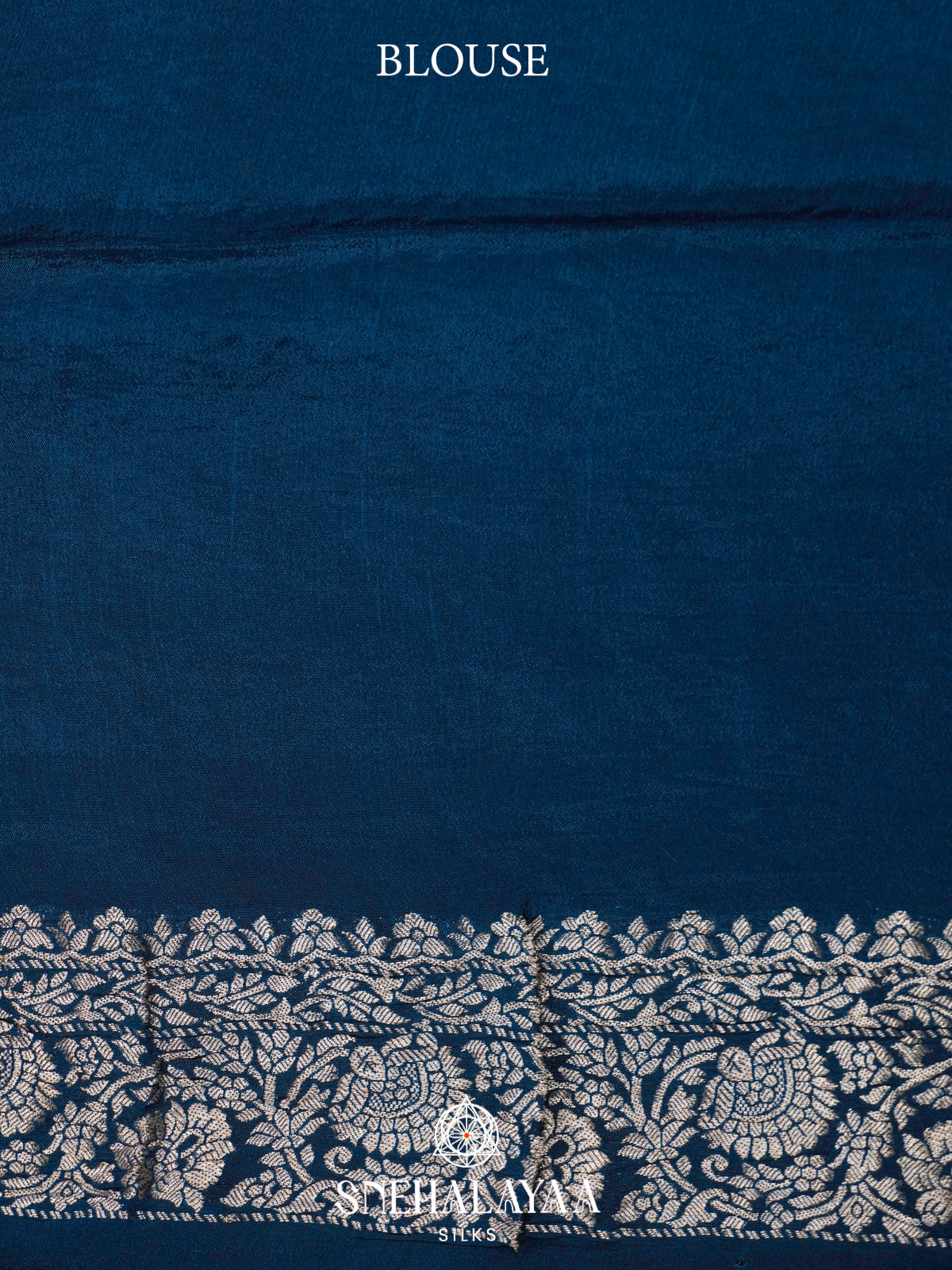 Peacock Blue Banaras Saree